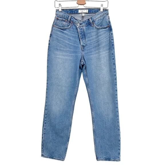 Abercrombie & Fitch Denim - Abercrombie & Fitch Curve Love The Dad High Rise Crossover Jeans Size 26/2S